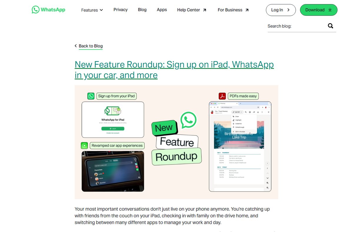 How to use WhatsApp Web on iPad mini with the WhatsApp iPad app
