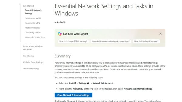 How to view WiFi or Ethernet status and properties on Windows 11