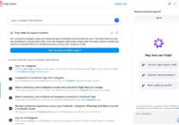 Instagram Help Center answer on logging in to Instagram with Facebook