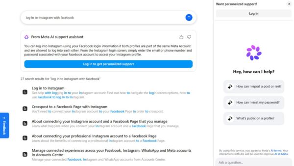 How to login to Instagram through Facebook