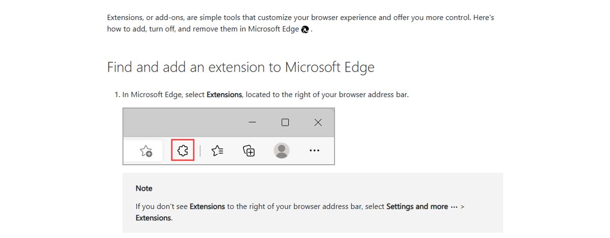 Install a Chrome speed extension in Edge from the Extensions toolbar button