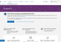 Intel Driver & Support Assistant page on intel.com with the Download now button