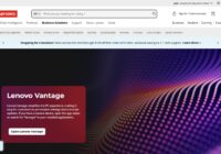 Lenovo Vantage page with an Open Lenovo Vantage button