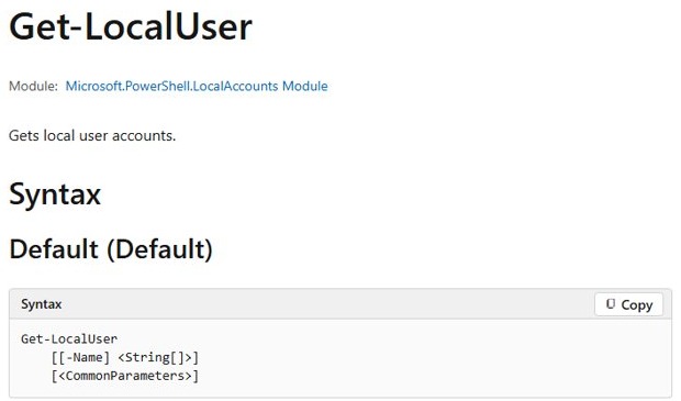List all user accounts on Windows 11 with the PowerShell Get-LocalUser cmdlet