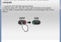 Logitech Unifying Software screen telling the user to switch the device off and on