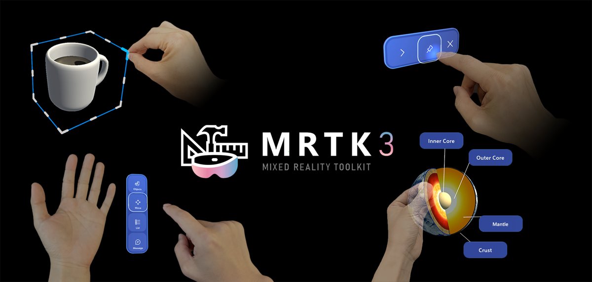 MRTK3 hand interactions with bounds control, a hand menu and buttons