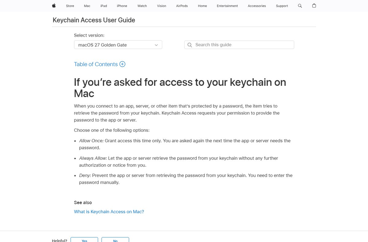 Mail wants to sign using key "privateKey" in your keychain: how to fix it