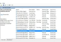 Microsoft Defender Antivirus Service / WinDefend