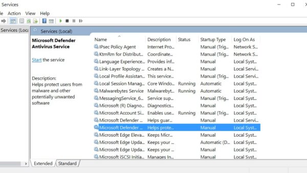 Microsoft Defender Antivirus Service / WinDefend