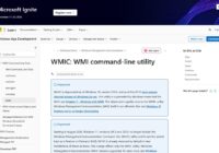 Microsoft Learn WMIC page with deprecation and removal notices
