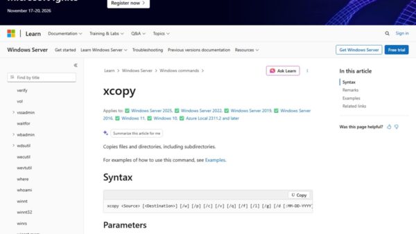 XCOPY.EXE: complete guide to Windows file copying command