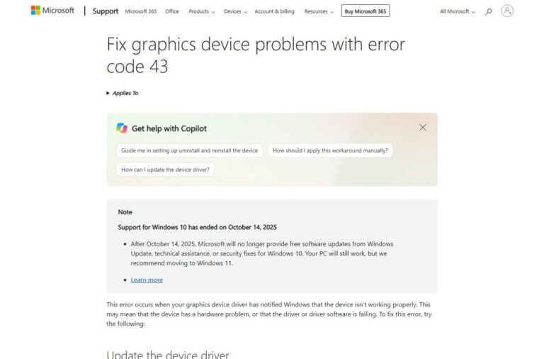 How to fix “Windows has stopped this device” Code 43 errors in Windows ...