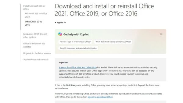 How to legally download Office 2021, 2019, or 2016 free from Microsoft