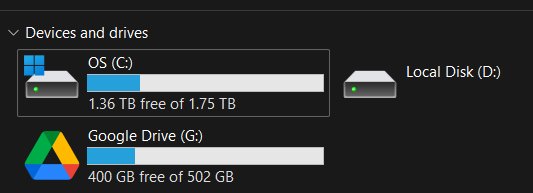 Mount Google Drive as a Windows local disk