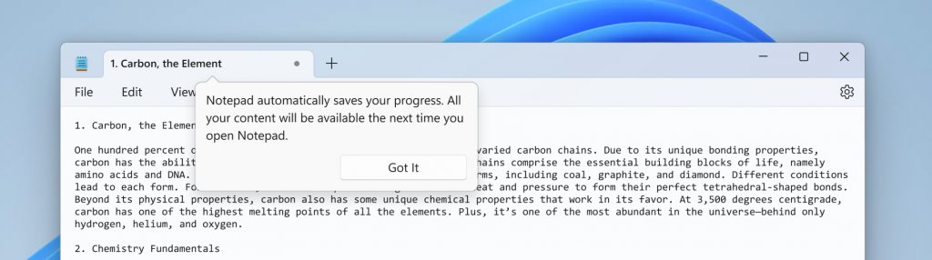 Notepad spellcheck tips showing suggestions for an underlined misspelled word