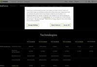 Nvidia comparison table listing GTX 16 Series as Turing, GTX 10 as Pascal
