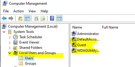 Open Local Users and Groups in Computer Management under System Tools
