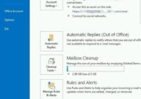 Outlook File tab Info page with the Manage Add-ins button highlighted