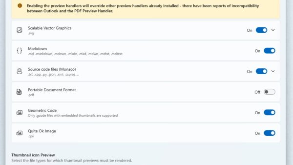 PDF Preview Handler not working in Windows: how to fix it