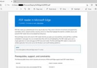 PDF open in Microsoft Edge with the reader toolbar showing Draw and Highlight