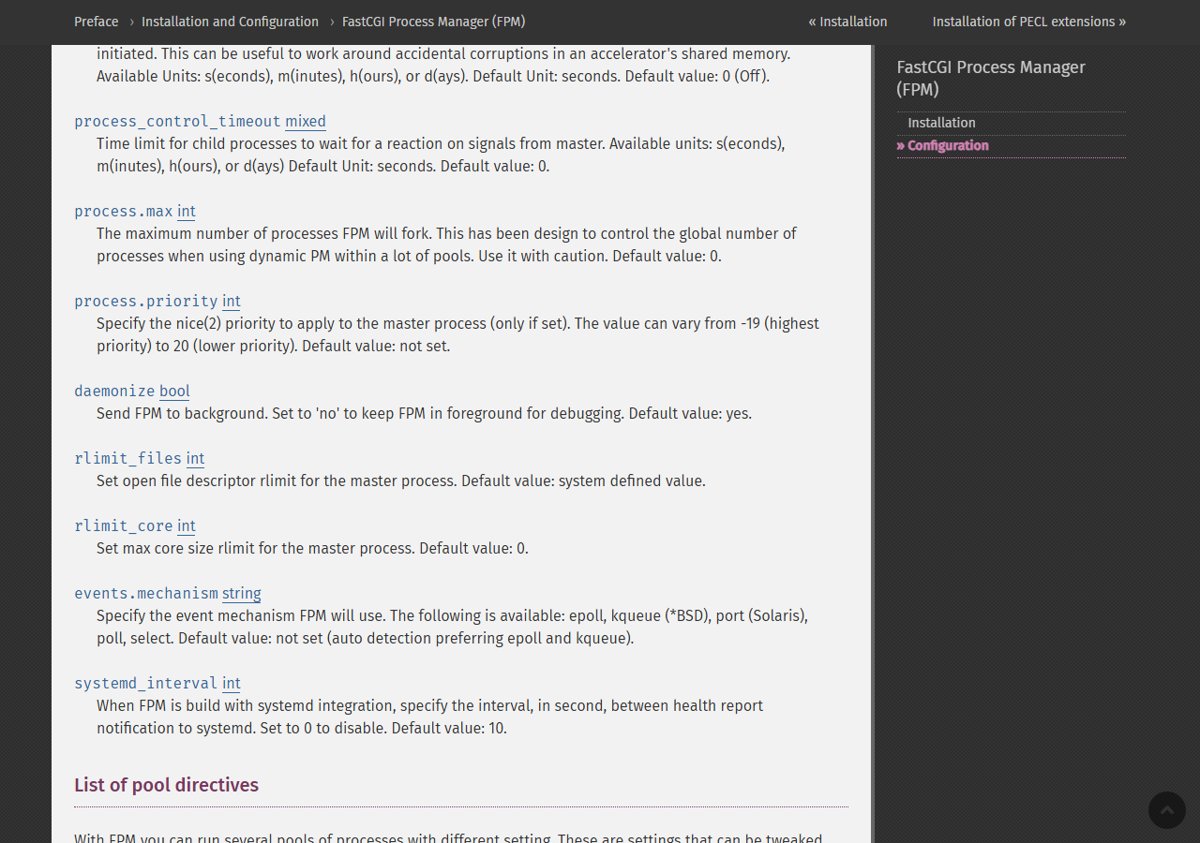 PHP FPM reload vs restart: process_control_timeout setting in php-fpm.conf