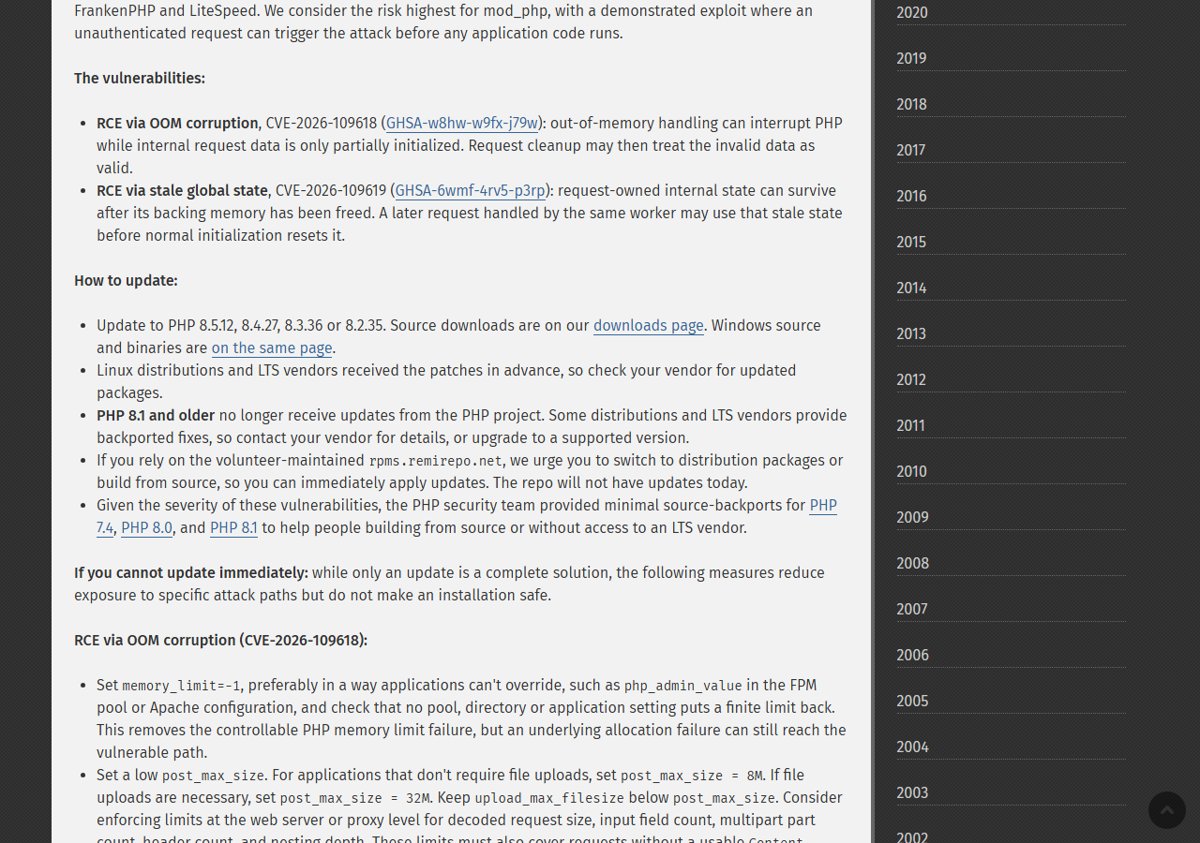 PHP guide: security updates, downloads and how to update PHP