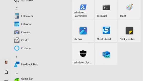 Personalization settings in Windows 10