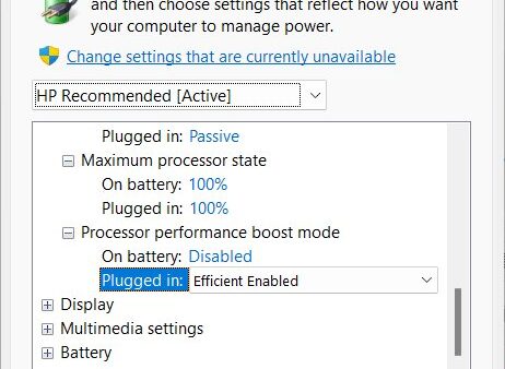 How to disable CPU throttling (settings) in Windows 11