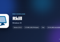 RKill card with version, licence, file size and supported Windows releases