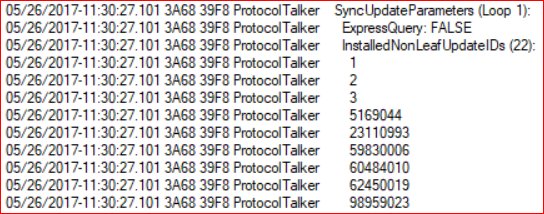 Read Windows Update logs in Windows 11 with ProtocolTalker entries listed