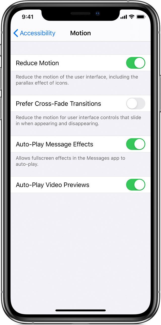 Reduce iOS 26 lag by turning on Reduce Motion in Accessibility Motion settings