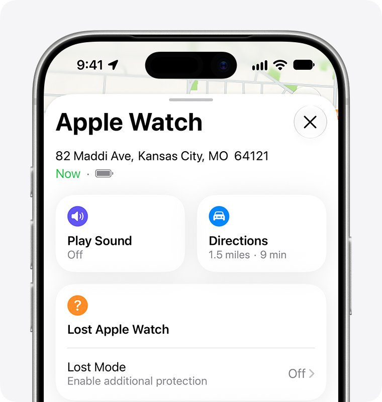 Remove Apple Pay from Apple Watch with Lost Mode in the Find My app