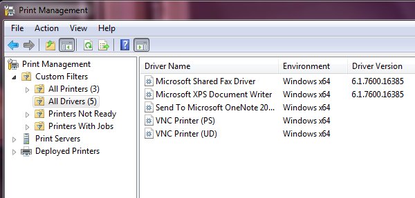 Remove or uninstall a printer driver from Windows 10