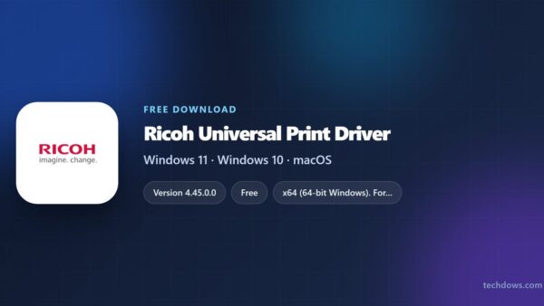 Download Ricoh Universal Print Driver for Windows 11/10 (Free)