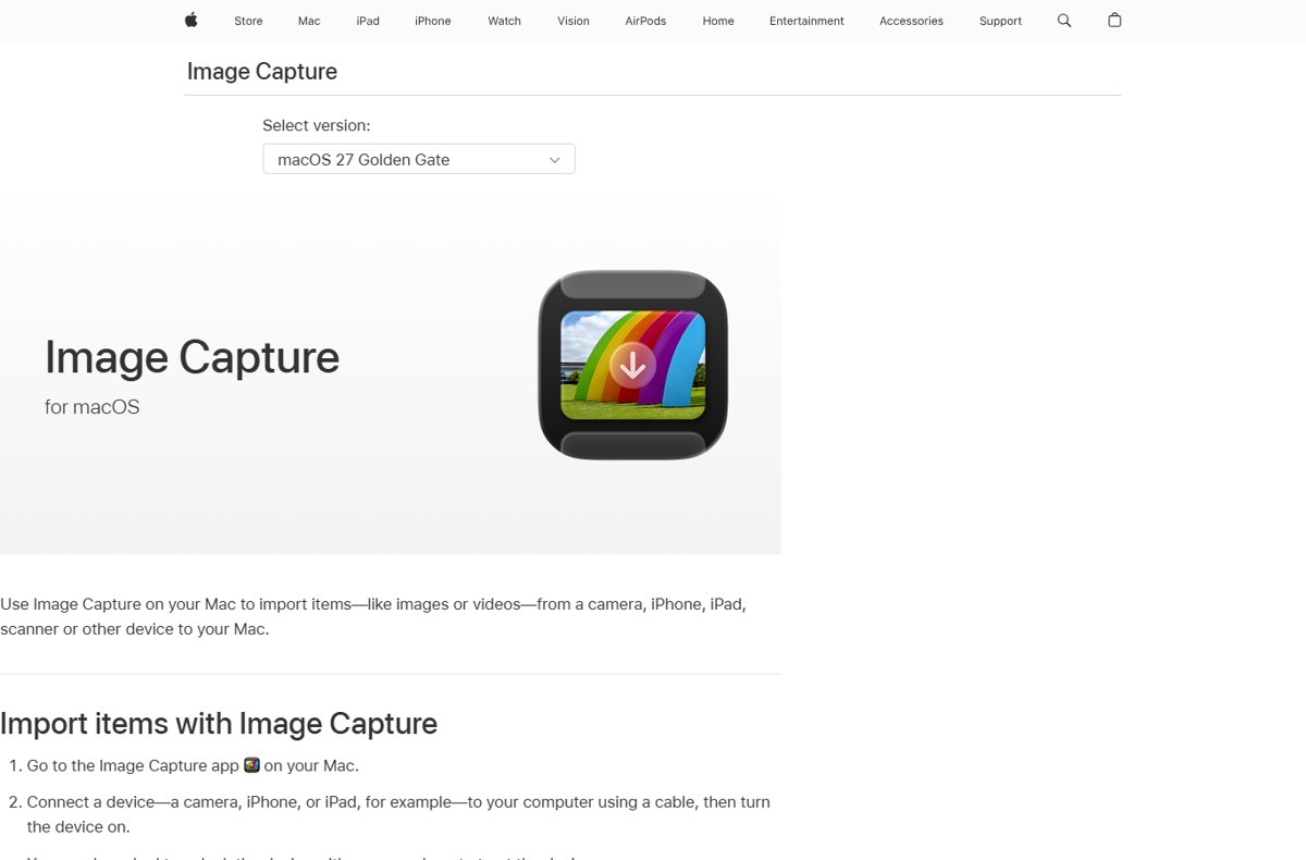 Scan HP printer documents on a Mac with Apple's Image Capture app