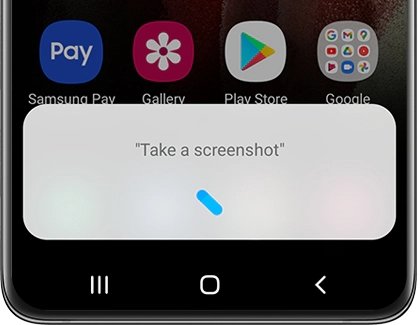 Screenshot Samsung S25 by voice with the Take a screenshot command