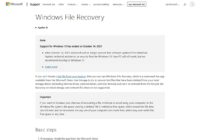 Set up Windows File Recovery to restore deleted files from SSD, USB, and SD cards