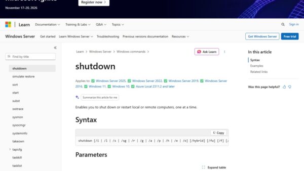 Shutdown/Restart Windows using Command Prompt and PowerShell