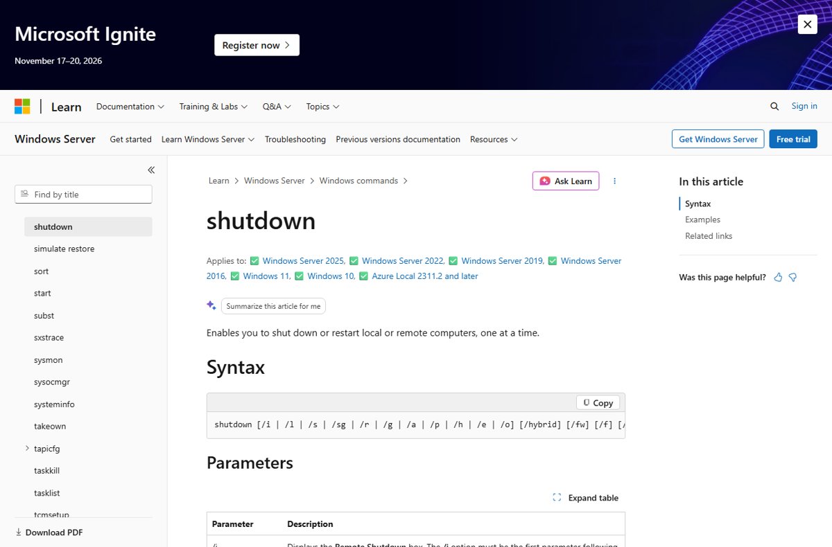 Shutdown/Restart Windows using Command Prompt and PowerShell