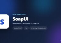 SoapUI download card with version, license and supported systems
