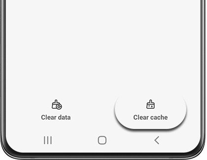 Speed up an old smartphone by tapping Clear cache on a Galaxy phone