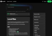 Spotify support page for Local files with iOS steps