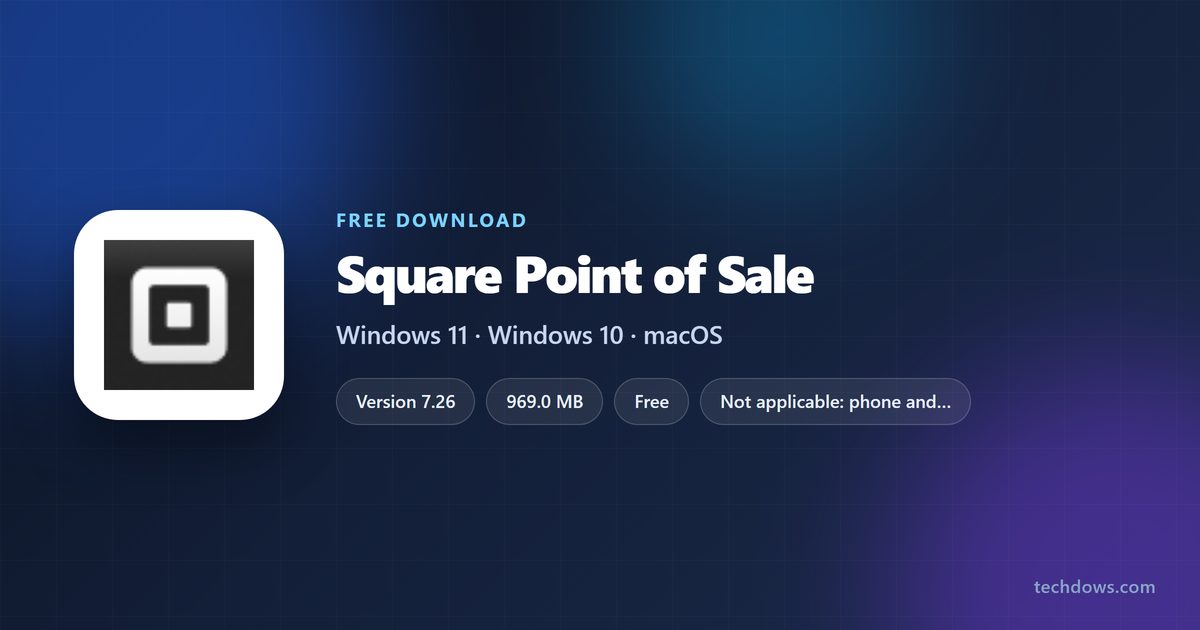 Square Point of Sale price, size and supported platforms at a glance