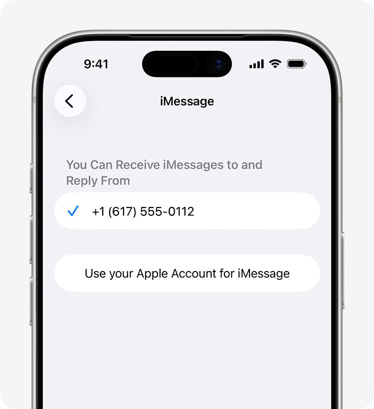 Texts coming from iCloud instead of phone number fix in iPhone Send & Receive