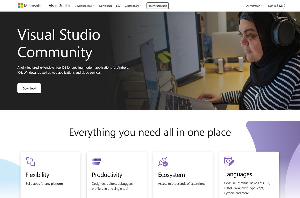 Download Visual Studio Community for PC, Windows 11/10 (Free)