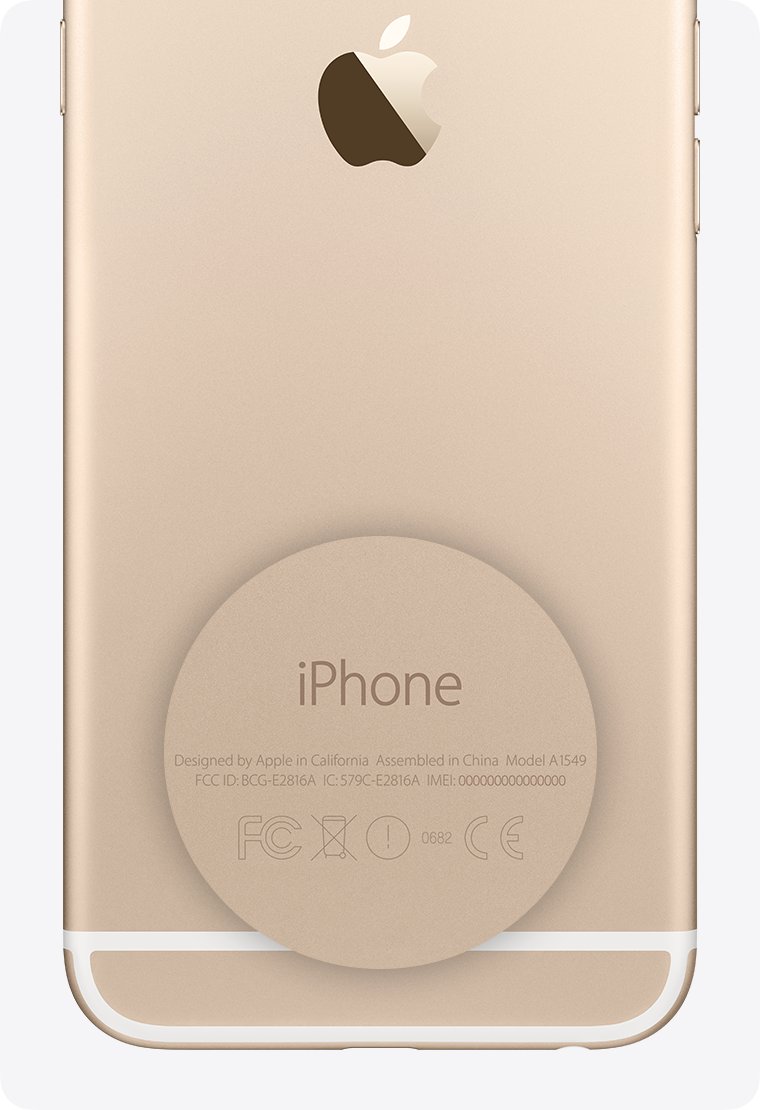 Track lost phone with IMEI number printed on the back of an iPhone