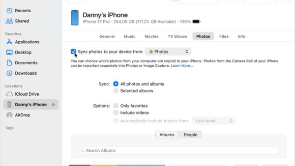 Transfer pictures from desktop to iPhone on Windows PC or Mac
