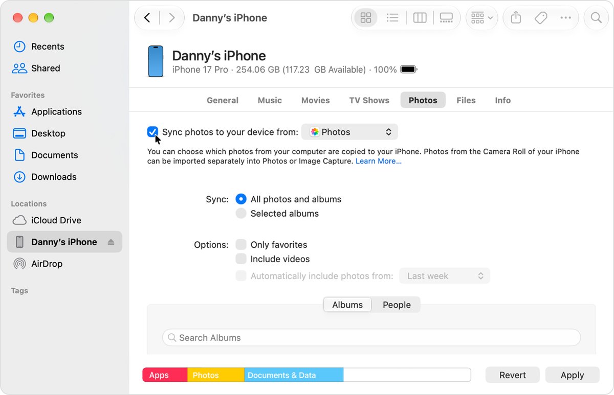 Transfer pictures from desktop to iPhone on Windows PC or Mac