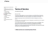 U.S. TikTok Terms of Service naming TikTok USDS Joint Venture LLC