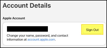 Uninstall iCloud for Windows 11 by first clicking Sign Out in Account Details